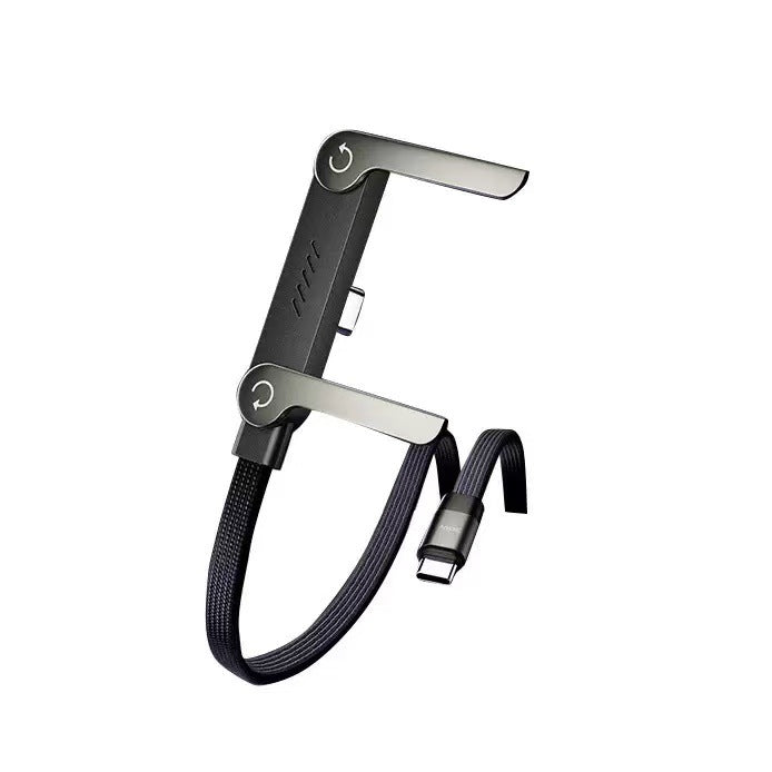 240W Fast Charging Cable with Stand for Mobile Devices