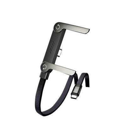 240W Fast Charging Cable with Stand for Mobile Devices