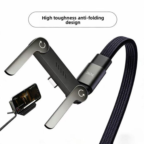 240W Fast Charging Cable with Stand for Mobile Devices