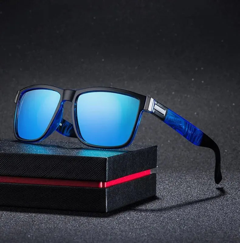 Fashionable Men Women Polarized Sunglasses Luxury Brand Designer Sun Glasses Vintage Square Driving Fishing UV400 Man Eyewear