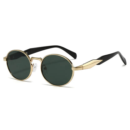 New Women Oval Personality Sunglasses Luxury Brand Small Frame Ladies Outdoor Eyewear Summer Sun Protection Sun Glasses UV400