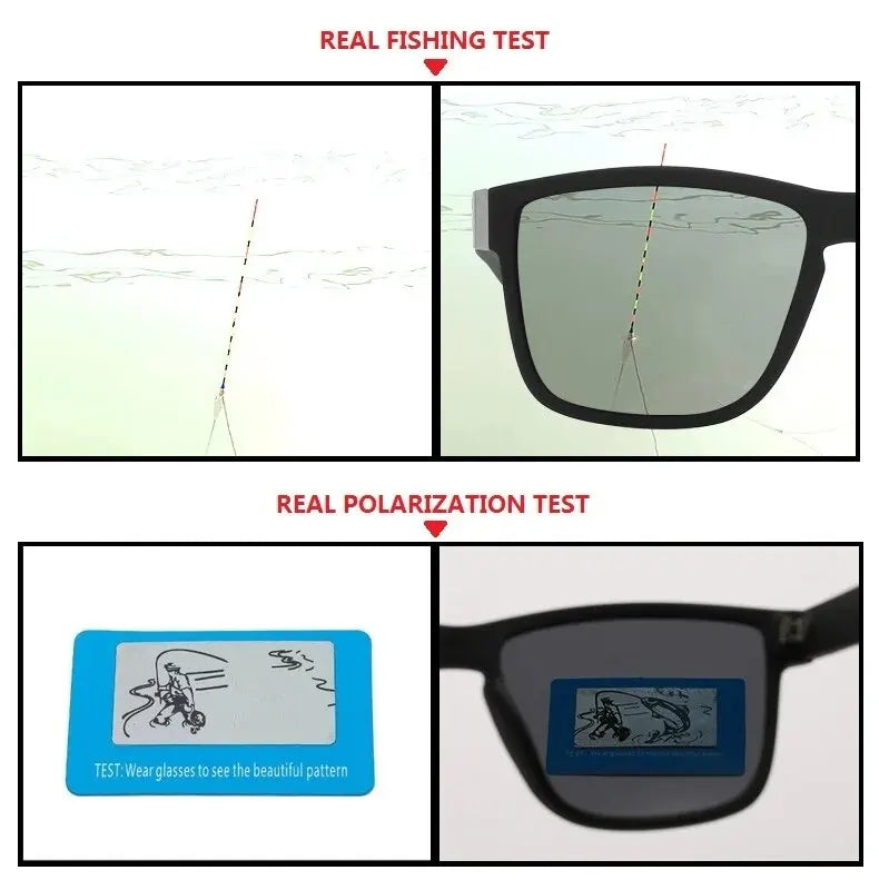 Fashionable Men Women Polarized Sunglasses Luxury Brand Designer Sun Glasses Vintage Square Driving Fishing UV400 Man Eyewear