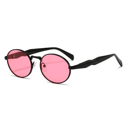 New Women Oval Personality Sunglasses Luxury Brand Small Frame Ladies Outdoor Eyewear Summer Sun Protection Sun Glasses UV400