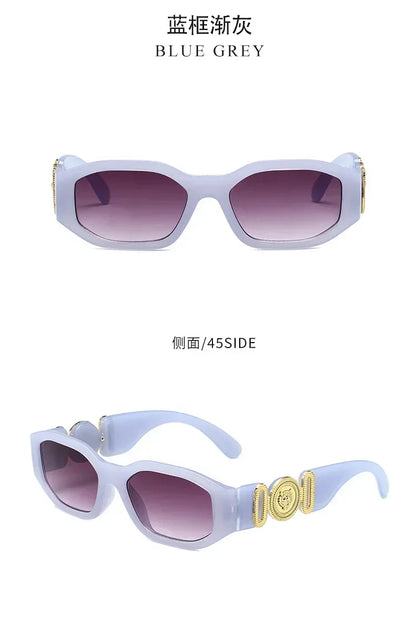 New Retro Irregular Square Sunglasses Women Men Fashion Designer Small Frame Sun Glasses Trending Shades UV400 Gafas De Sol