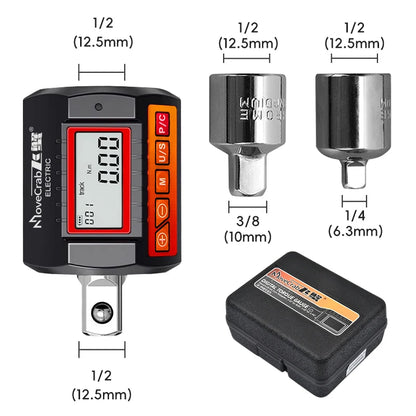 MoveCrab Digital Torque Adapter 1/2"Drive Include Adapters for 3/8" and 1/4" Electronic Torque Wrench Bike Set Car Repair Bike