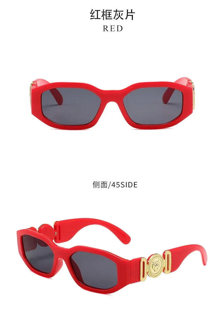 New Retro Irregular Square Sunglasses Women Men Fashion Designer Small Frame Sun Glasses Trending Shades UV400 Gafas De Sol