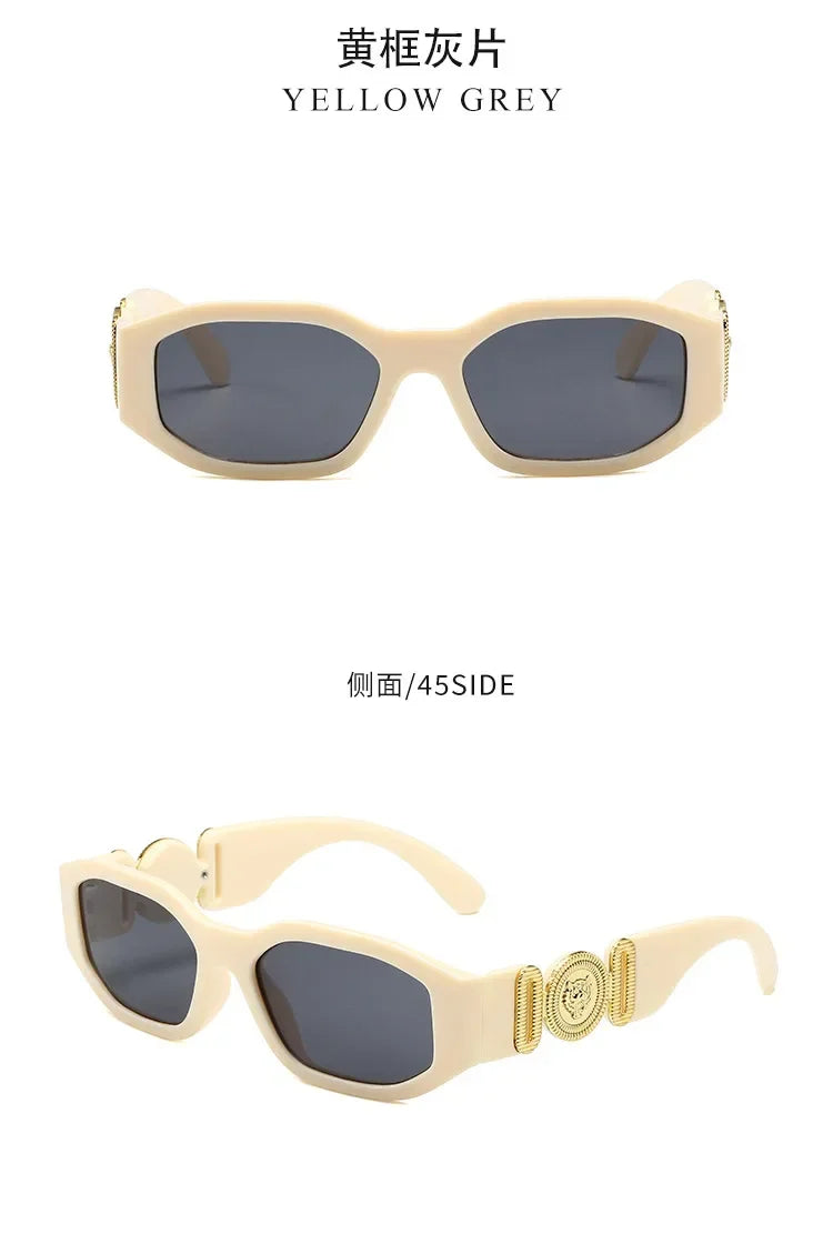 New Retro Irregular Square Sunglasses Women Men Fashion Designer Small Frame Sun Glasses Trending Shades UV400 Gafas De Sol