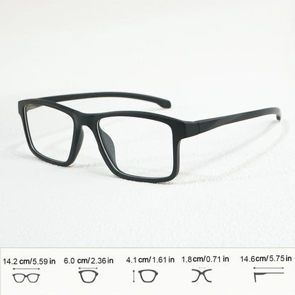 A New Set of Magnetic Clip-On Design Fashion Sunglasses, 1 Frame, and 3 Interchangeable Lenses, Unisex New Square Glasses Set