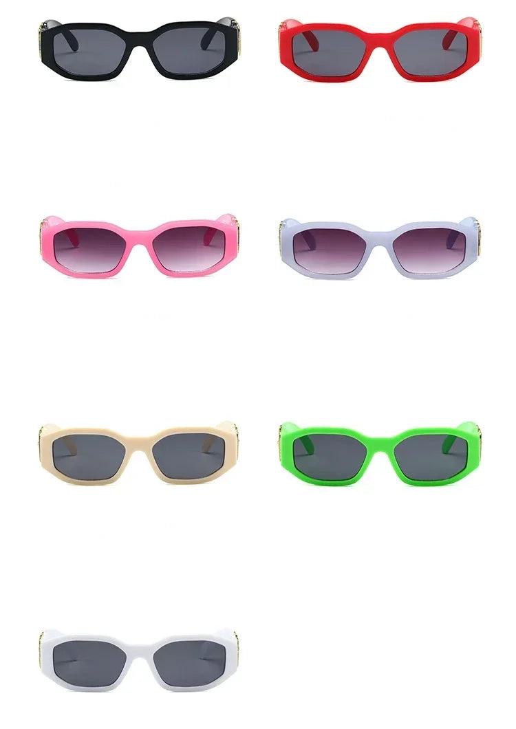New Retro Irregular Square Sunglasses Women Men Fashion Designer Small Frame Sun Glasses Trending Shades UV400 Gafas De Sol