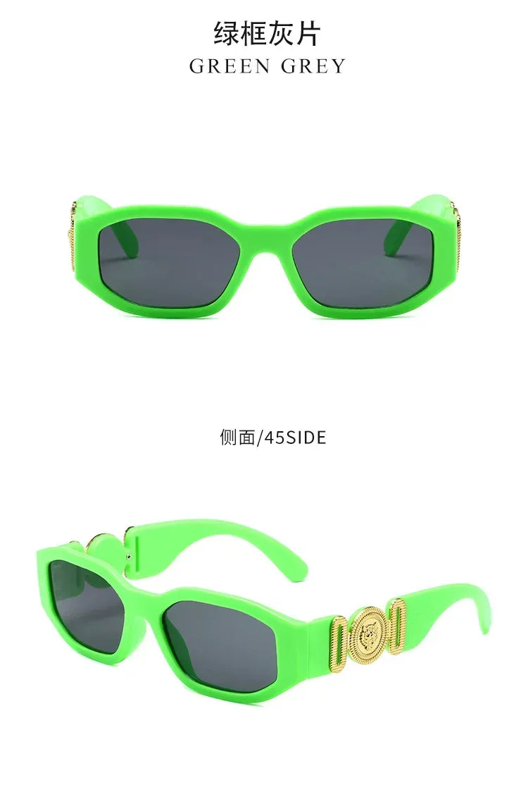 New Retro Irregular Square Sunglasses Women Men Fashion Designer Small Frame Sun Glasses Trending Shades UV400 Gafas De Sol