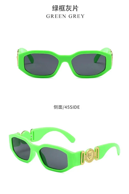 New Retro Irregular Square Sunglasses Women Men Fashion Designer Small Frame Sun Glasses Trending Shades UV400 Gafas De Sol