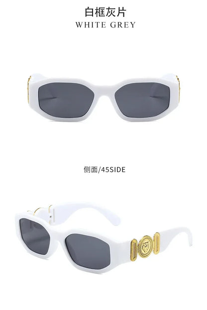 New Retro Irregular Square Sunglasses Women Men Fashion Designer Small Frame Sun Glasses Trending Shades UV400 Gafas De Sol