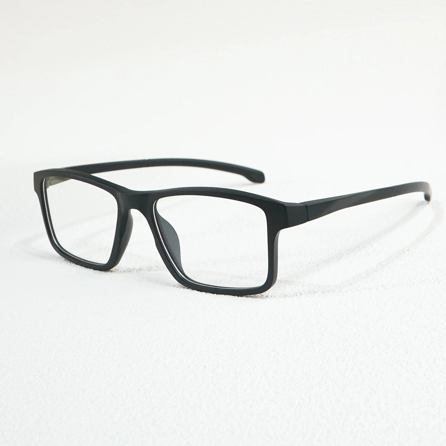 A New Set of Magnetic Clip-On Design Fashion Sunglasses, 1 Frame, and 3 Interchangeable Lenses, Unisex New Square Glasses Set