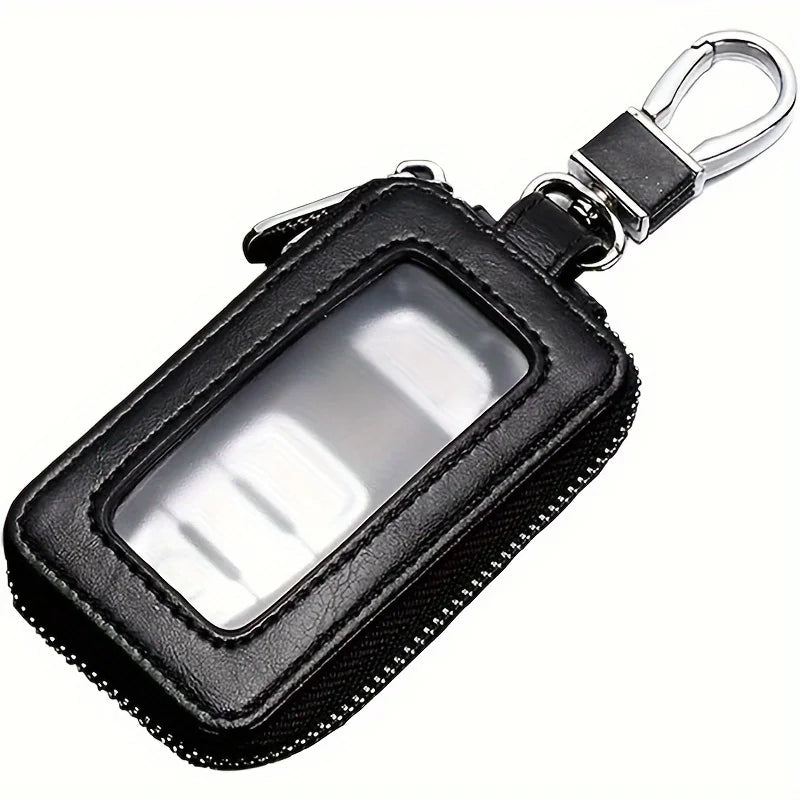 Car Key Fob Case Leather Car Smart Key fob Holder Car Remote Keychain Bag Universal
