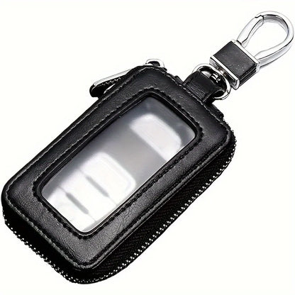 Car Key Fob Case Leather Car Smart Key fob Holder Car Remote Keychain Bag Universal