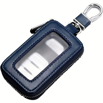 Car Key Fob Case Leather Car Smart Key fob Holder Car Remote Keychain Bag Universal