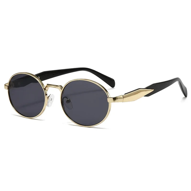 New Women Oval Personality Sunglasses Luxury Brand Small Frame Ladies Outdoor Eyewear Summer Sun Protection Sun Glasses UV400