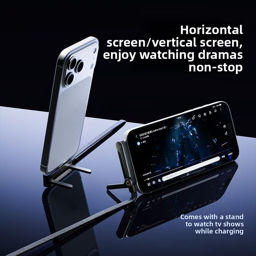 240W Fast Charging Cable with Stand for Mobile Devices